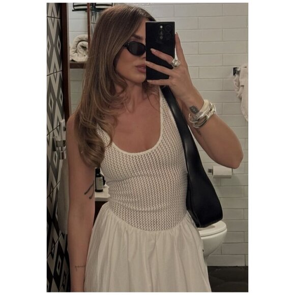 ASTR the Label Contrast Midi Sundress in White Size Medium - Picture 4 of 15